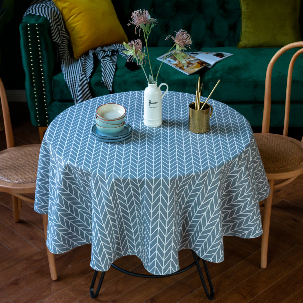 Cotton and Linen Round Tablecloth Ⅱ